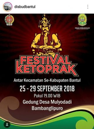 Festival Kethoprak antar Kecamatan se-Kabupaten Bantul